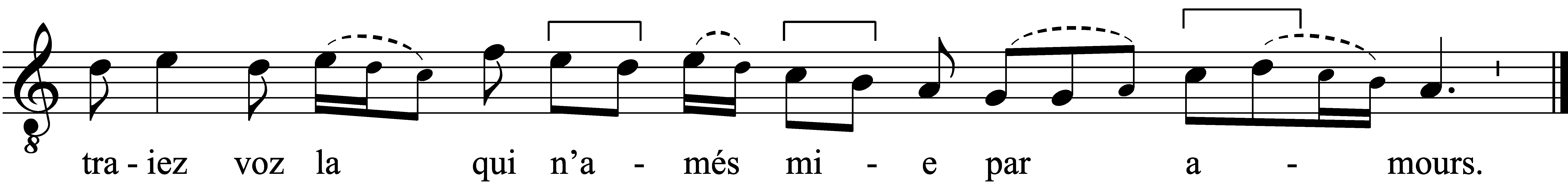 Refrain musical notation